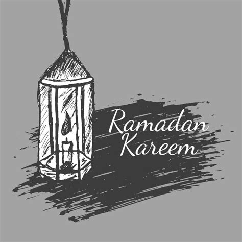 Premium Vector Ramadan Kareem Lantern Hand Drawn