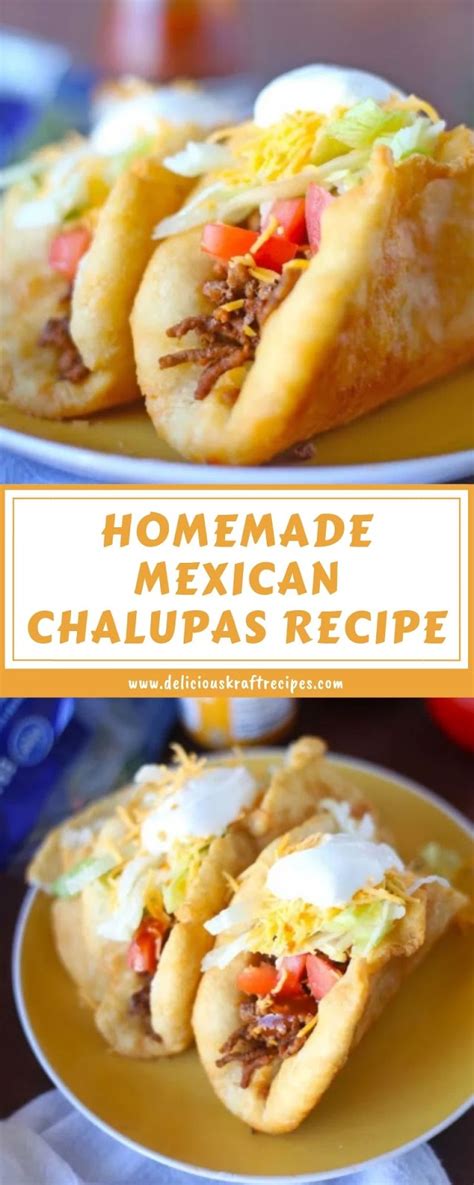 This homemade mexican chalupas recipe allows you to be as versatile as you want. HOMEMADE MEXICAN CHALUPAS RECIPE - Delicious Kraft Recipes