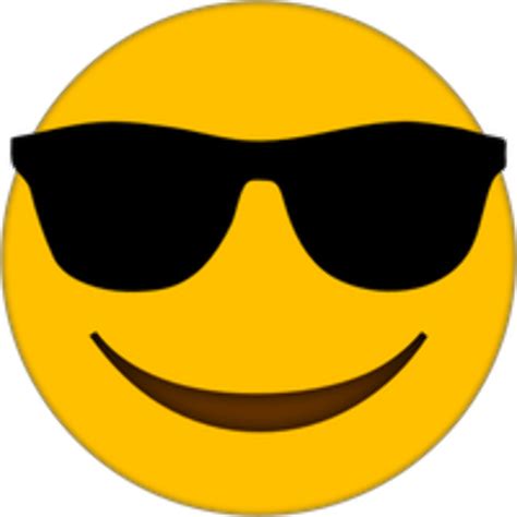 View Sunglasses Emoji Sun Clipart 