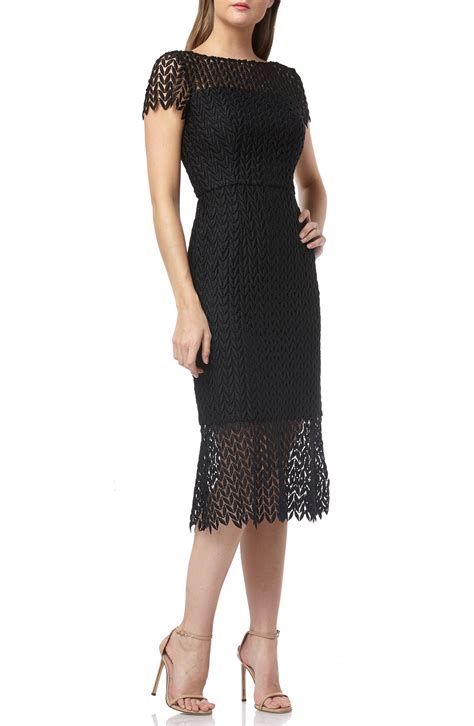 Kay Unger Tatum Floral Lace Midi Cocktail Dress Nordstrom