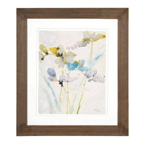 Blue Floral Watercolor I Framed Art Print Floral Watercolor Framed