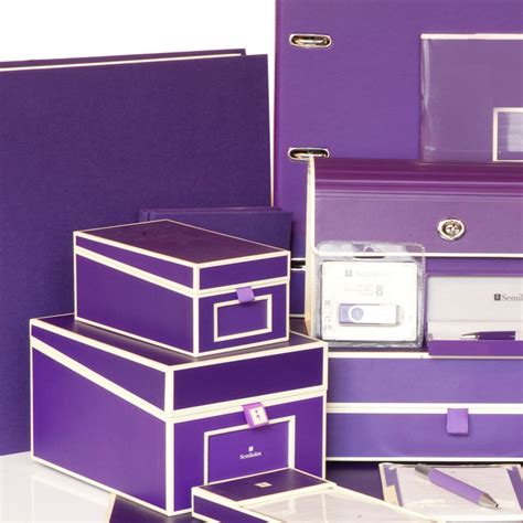 Purple Semikolon Desk Accessories For The Home Desk Storage Office