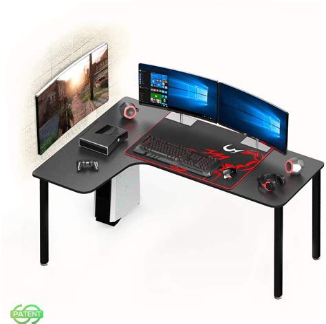 Designa 60 Inch Computer Desk L Shaped With Free Cool Mousepad Study