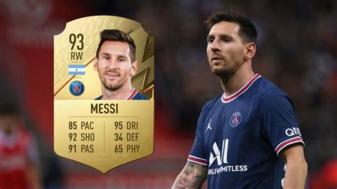 fifa 22 messi confirmed as highest rated player as psg star edges ronaldo to top spot the