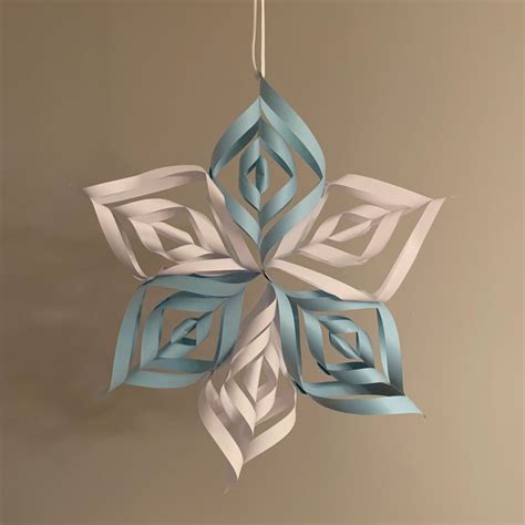 3d Paper Snowflake Craft
