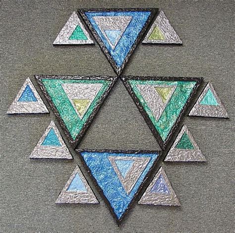 Custom Triangles 3d Geometric Wall Art 12 Pieces By