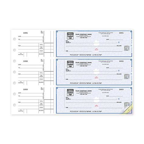 Manual Business Checks Printed And Personalized With A Logo Designsnprint