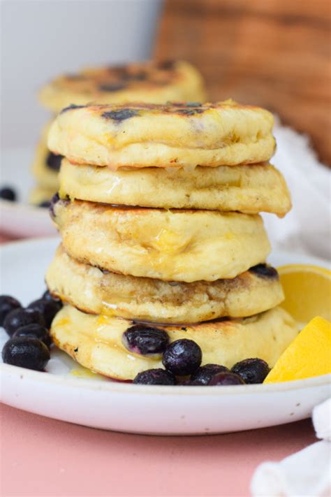 Fluffy Lemon Blueberry Pancakes Natalie Paramore