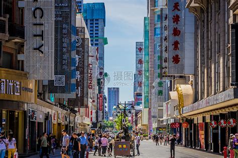 天津步行商业街高清图片下载 正版图片501319129 摄图网
