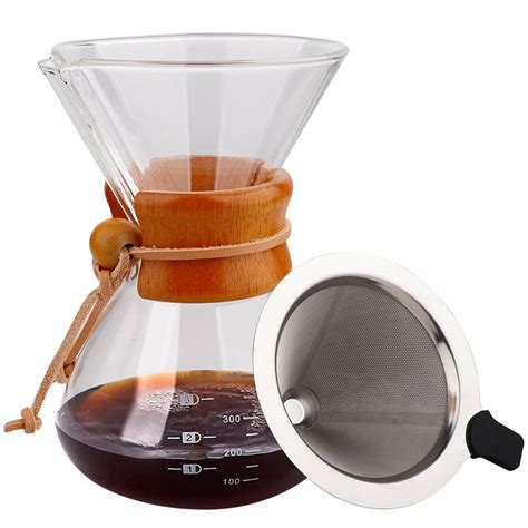 Details About Kavako Pour Over Coffee Maker With Reusable Stainless