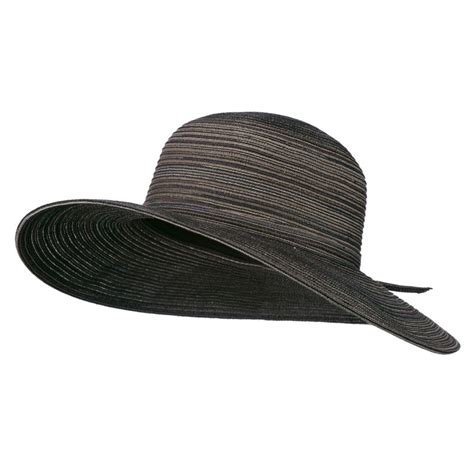 Upf 40 Poly Braid 4 Inch Flat Brim Hat Black Flat Brim Hat Brim Hat Women Hats Fashion
