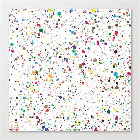 Confetti Paint Splatter Canvas Print By Huntleigh Society6