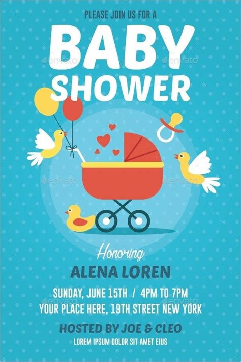 Free Printable Baby Shower Flyer Templates