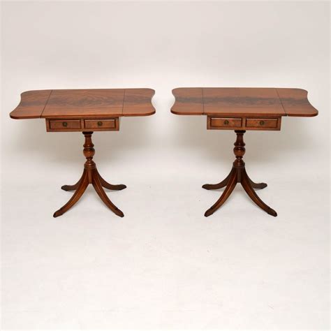 Pair Of Antique Regency Style Mahogany Side Tables Marylebone Antiques