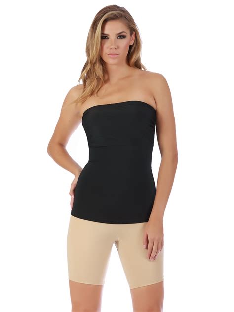 Instantfigure Womens Firm Compression Shaping Strapless Bandeau Top