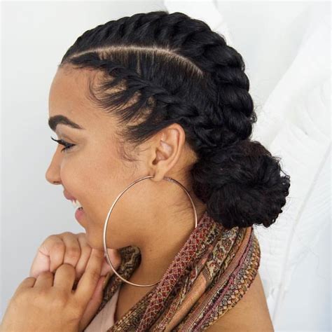 We compiled these five easy hair tutorials on how to create braids on short hair. I might try these they look easy | Natural hair braids ...