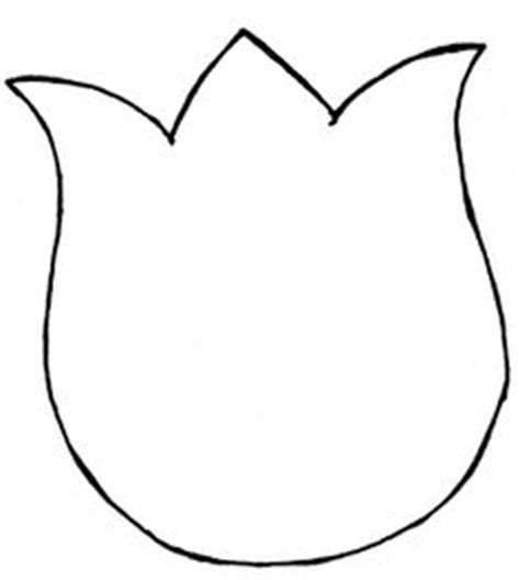 traceable tulip templatejpg  grafomotorika pinterest