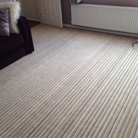 Lounge Wool Stripe Carpet Installation Kingsley Carpets