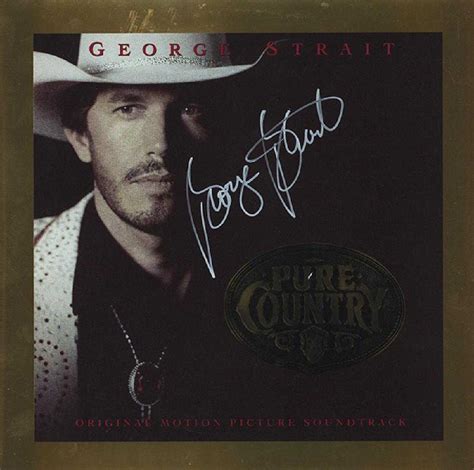George Strait Signed Pure Country Album