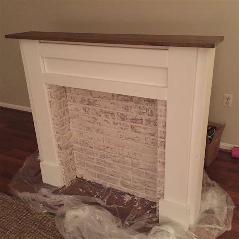 How To Build A Fake Fireplace Mantel Mriya Net