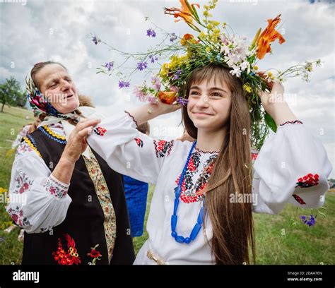 kiev ukraine jul 06 ivana kupala night also known as ivan kupala day a slavic celebration