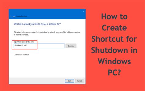 How To Create Shortcut For Shutdown In Windows Pc Webnots