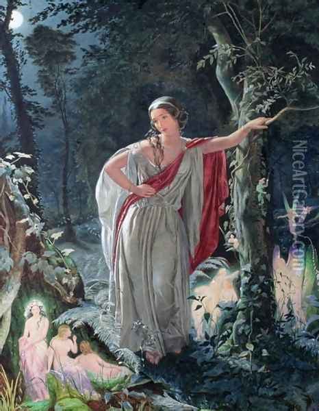 A Midsummer Night S Dream Hermia Surrounded By Puck And The Fairies