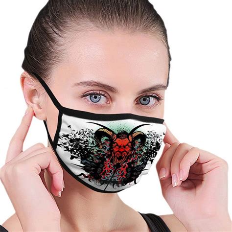Amazon Com Adjustable Ear Loops Mouth Mask Face Mask Breath Safety Outdoor Masks Design Monster