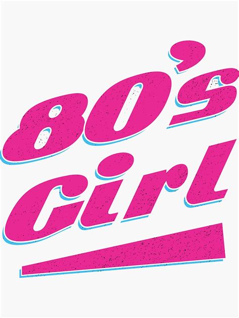 80s Girl Pink Retro Design Sticker For Sale By Davincistore21 Redbubble