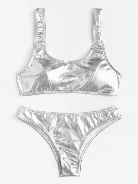 The 25 Best Silver Bikini Set Ideas On Pinterest Fashion Sets Black Bikini Set And High