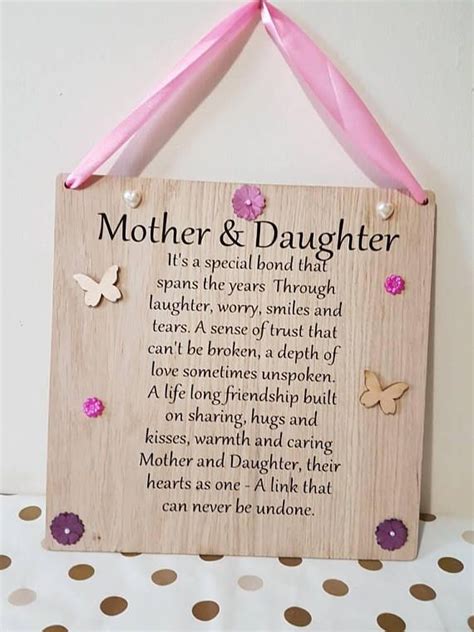Men go shopping to buy what they need. Mother And Daughter Sign- Christmas Gift - Mum Keepsake ...