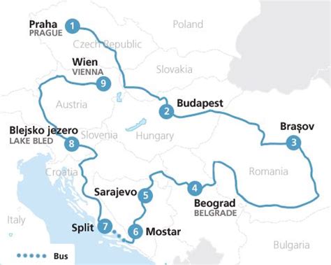 Train Map Eastern Europe Tourist Map Of English