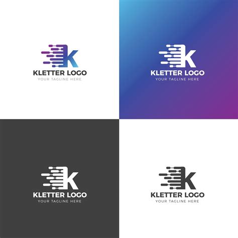 K Letter Creative Logo Design Template 002046 Template Catalog Logo