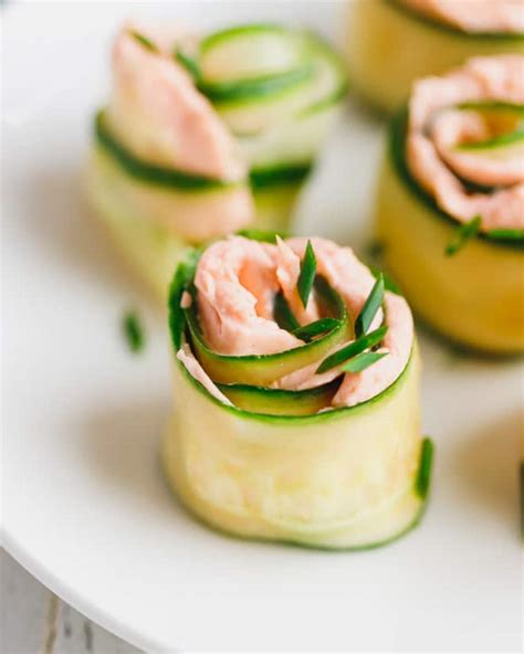 Smoked Salmon Appetizer With Cucumber Cucumber Salmon Rolls Cooking Lsl