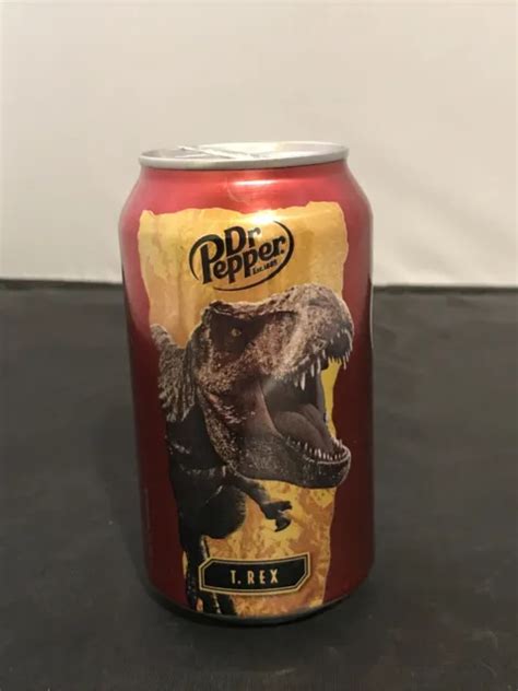 Jurassic Park Atrociraptor Dr Pepper Cream Soda Can 12 Ounce Empty 4