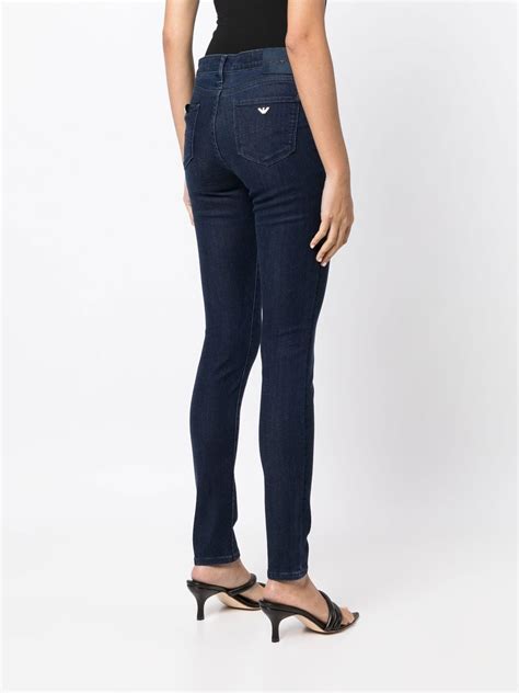 Emporio Armani High Rise Skinny Fit Jeans Farfetch