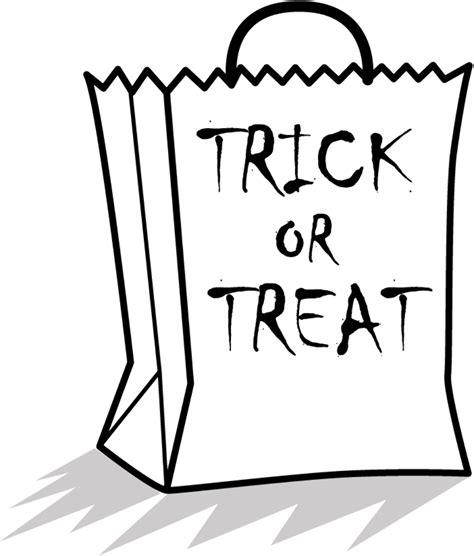 Download High Quality Trick Or Treat Clipart Black And White