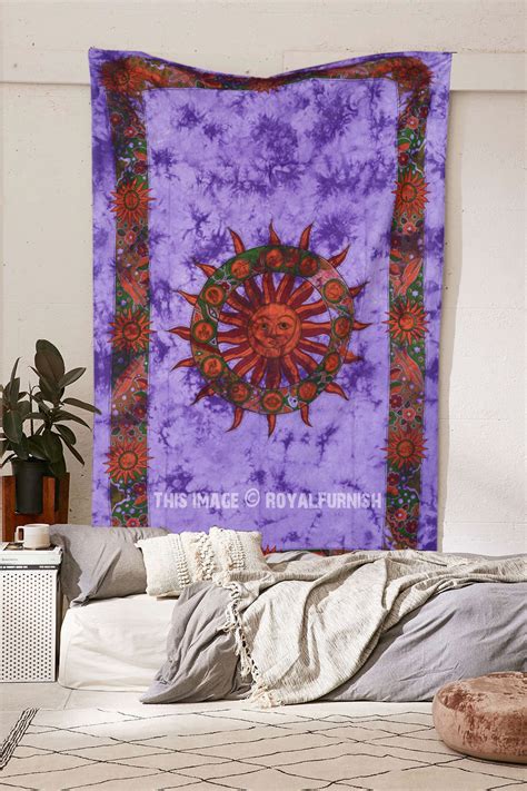 Purple Multi Celestial Sun Wall Tapestry