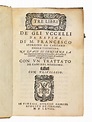 (Caccia - Falconeria) CARCANO, Francesco. Tre libri de gli vccelli da ...