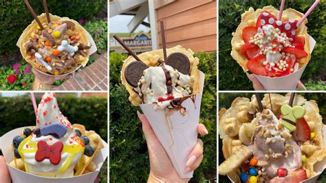 REVIEW New Character Themed Bubble Waffle Sundaes Pop Up At Marketplace Snacks In Disney