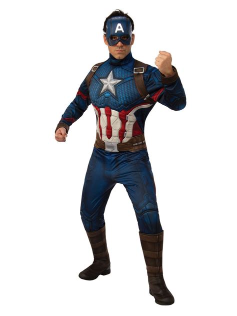 Avengers Endgame Captain America Deluxe Adult Cos Costume PartyBell Com