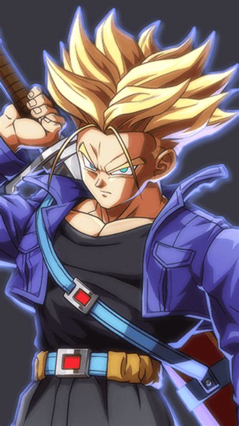 In dragon ball gt, his hairstyle becomes spiky, straight and tilted. Dragon Ball Z Trunks Wallpaper Iphone - Bakaninime