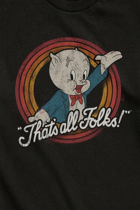 Porky Pig Thats All Folks Tee Urban Outfitters Canada