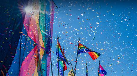 Pride Iceland Rainbow Flags And Confetti Bing 4k Preview