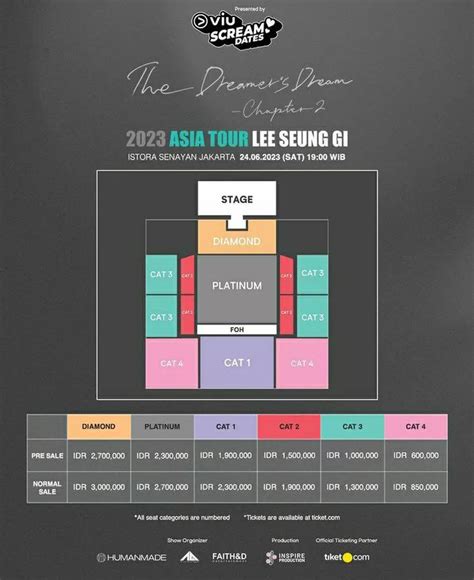 Harga Tiket Dan Seat Plan Konser Lee Seung Gi Di Senayan Sudah Rilis