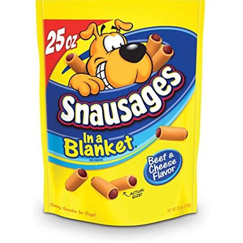 Snausages In A Blanket Dog Treats Beef And Cheese Flavor 25 Ounce