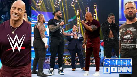 The Rock Returns To WWE Confronts Roman Reigns And Joins Jey Uso On WWE Smackdown YouTube