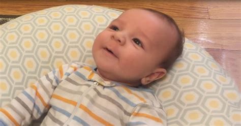 Moms Jaw Drops When This 2 Month Old Says His First Word Wwjd