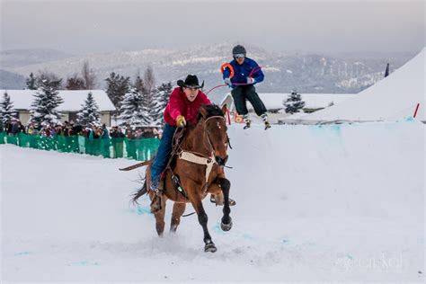 How Montana Eventers Do Winter Rebecca Farms Inaugural Skijoring