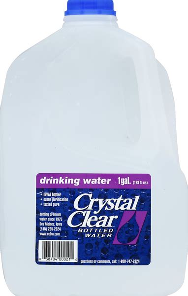 Crystal Clear Bottled Drinking Water Hy Vee Aisles Online Grocery
